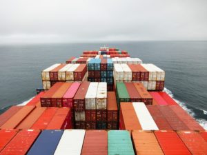 Photo of Ship filled with Shipping Containers