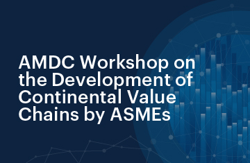 AMDC Workshop on the development of continental value chains by ASMEs